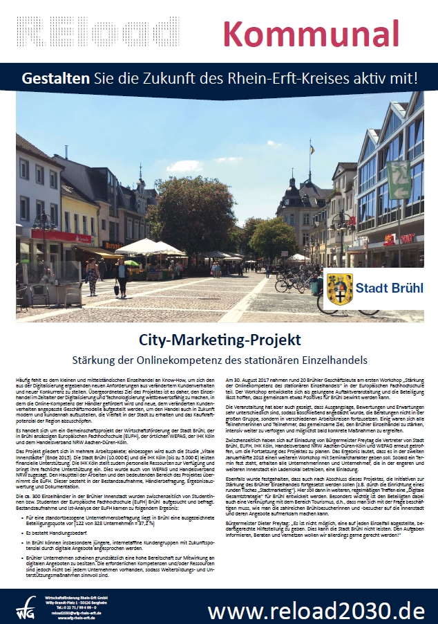 City-Marketing-Projekt Brühl