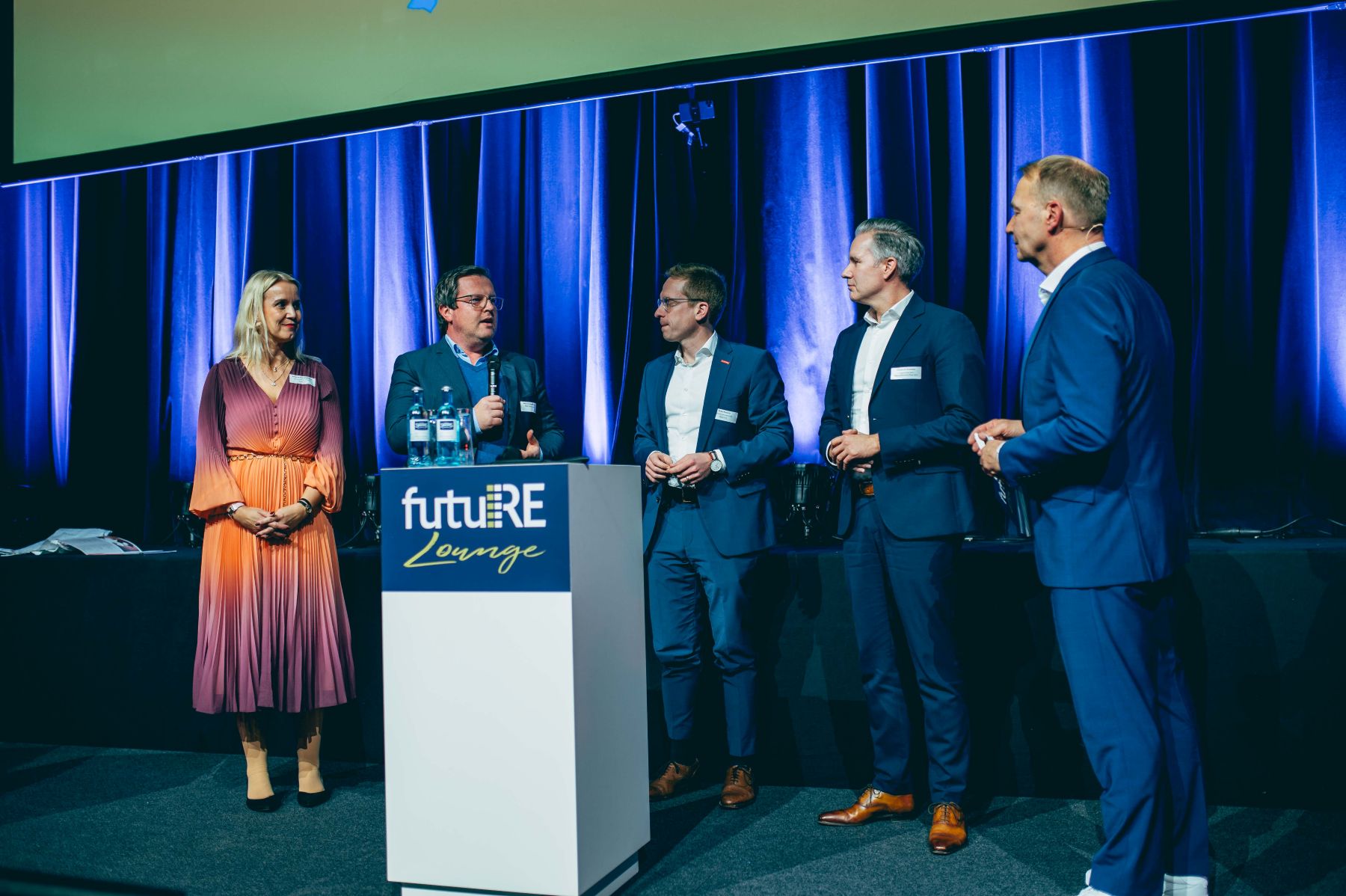 Bild von der Bühne, Blick auf Organisatoren des Wettbewerbs.